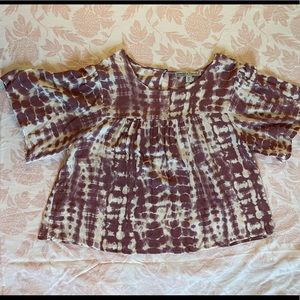 Gypsies and Moondust, Medium, multicolor baby doll top.